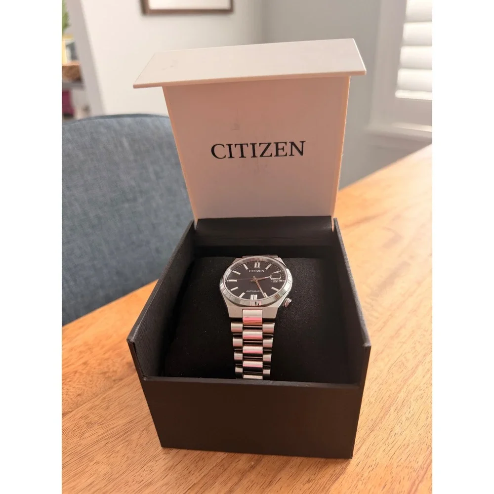 Citizen Tsuyosa 37mm Navy Blue Dial Automatic Stainless Steel Watch NJ0150-81L